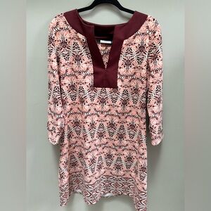 NWOT! CABANA LIFE "The Brooklyn" Split Neck 3/4 Sleeve Tunic Dress. Size XL